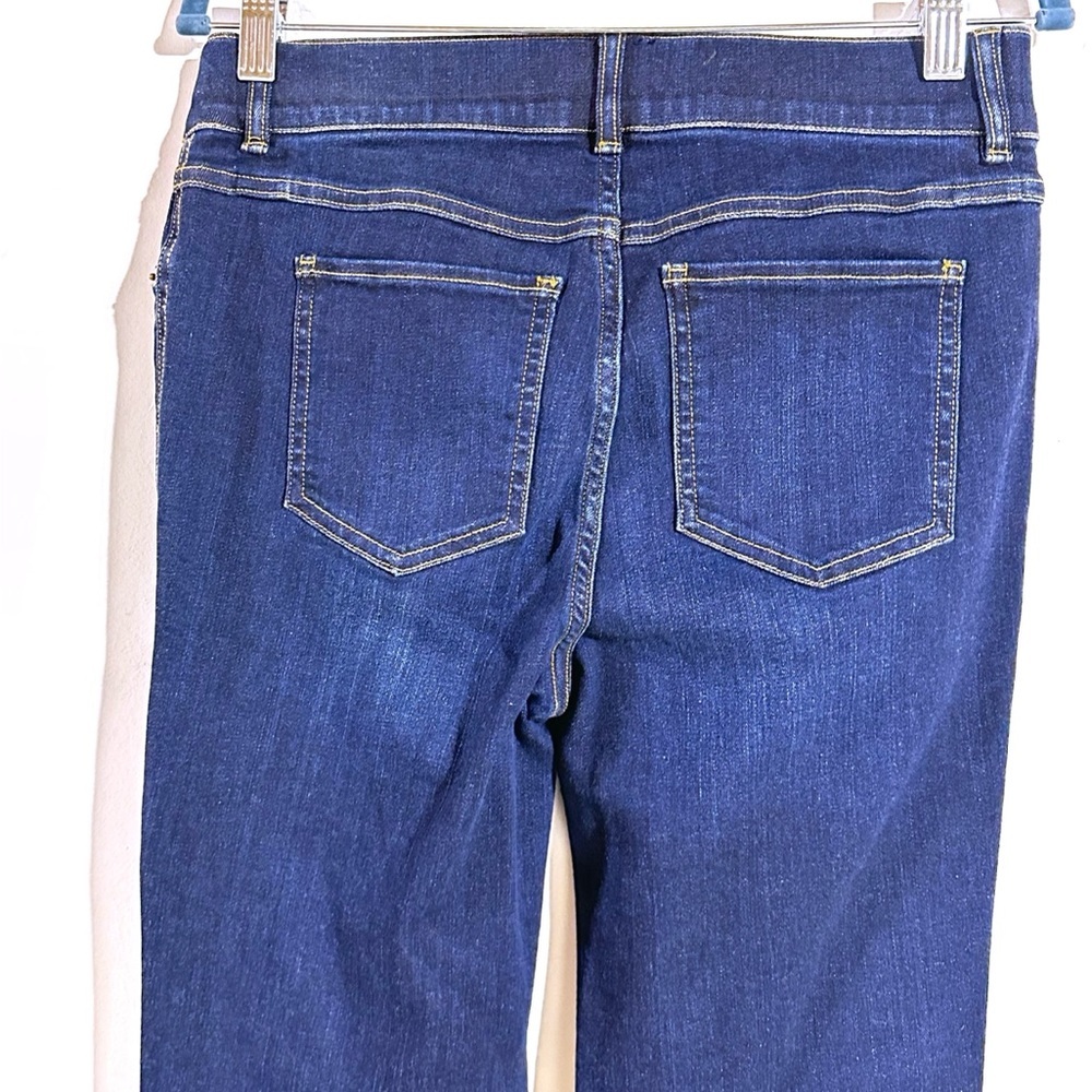Spanx  Flare Jeans Midnight Shade Pull-on Stretch Boho Western Denim Size M NWT - Picture 8 of 16